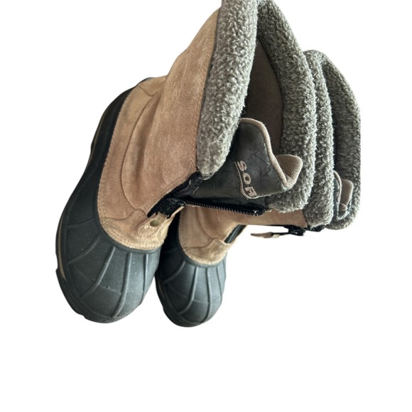 Sorel Ellesmere II Womens Snow Winter Boots Tan Black Size 8 Zipper Warm - Picture 5 of 15